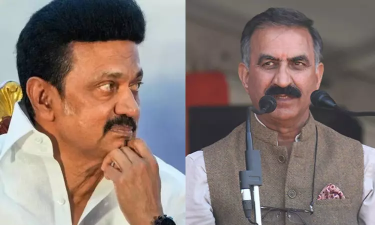 Himachal CM thanks Stalin for Rs 10 cr as disaster relief fund