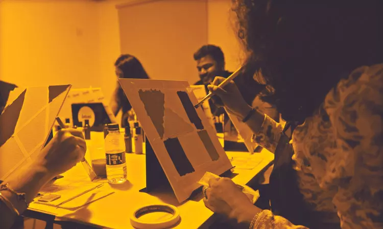 This unique experience makes you explore & question your relationship with colour!