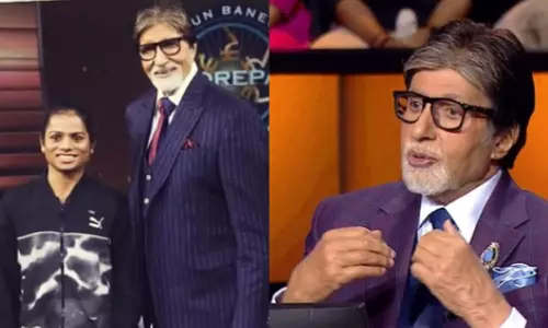 When sprinter Dutee Chand gifted her winning shoes to Amitabh When sprinter Dutee Chand gifted her winning shoes to Amitabh