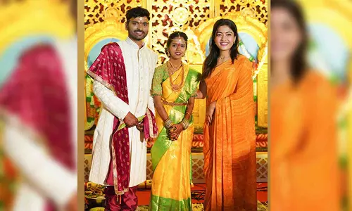 In pics: Rashmika Mandanna attends her assistants wedding