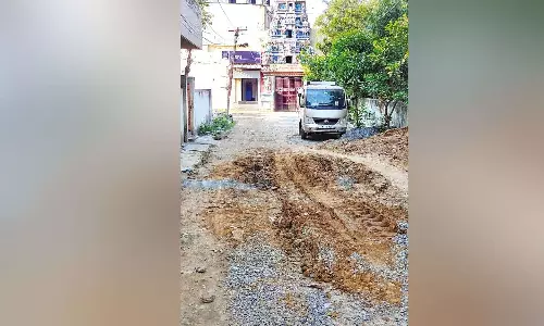 Residents of Anakaputhur irked by damaged lane in Balaji Nagar
