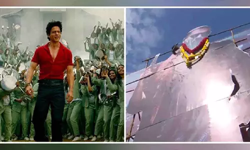 SRK fans in Chennai offer milk to King Khan’s poster, dances on dhol beats