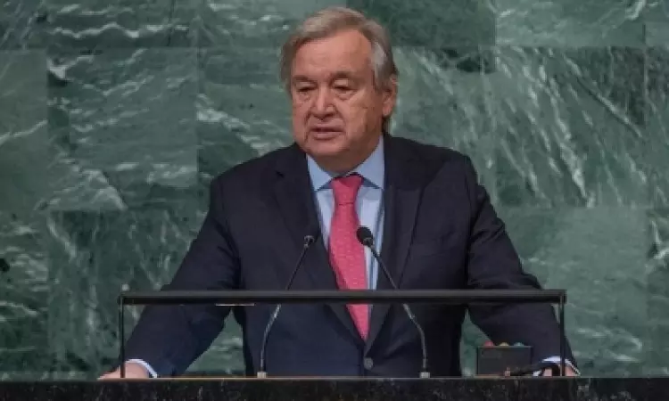 UN chief warns climate breakdown has begun