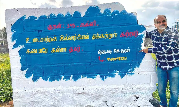 Therukku Oru Thirukkural project breathes new life into city’s walls Therukku Oru Thirukkural project breathes new life into city’s walls