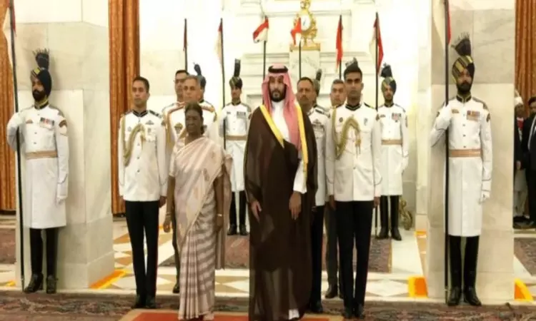 President Murmu meets Saudi Arabia Crown Prince Mohammed bin Salman Al Saud