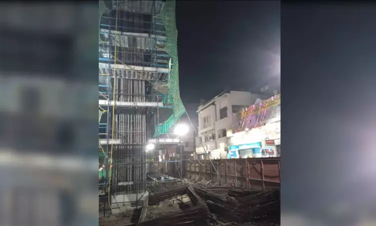 CMRL works: 49-year-old motorist injured as iron rod falls on him