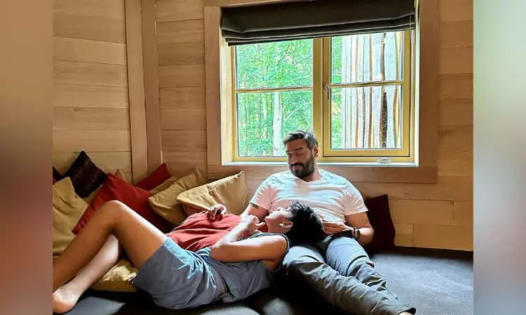 Ajay Devgn wishes his son on birthday, says hes outgrowing my lap