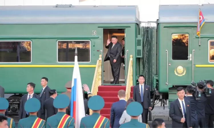 Kims train apparently en route to Russias Khabarovsk after summit with Putin
