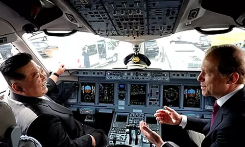 Kim deeply impressed with Russias modern aviation technology: State media