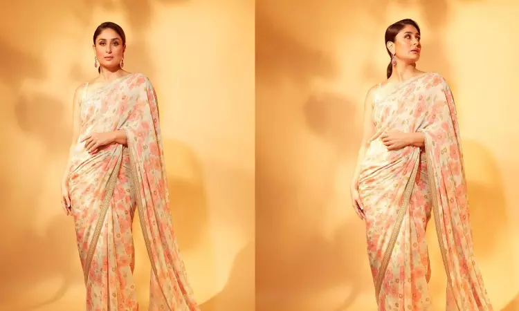 Kareena Kapoor blossoms like a flower in Sabyasachis floral saree