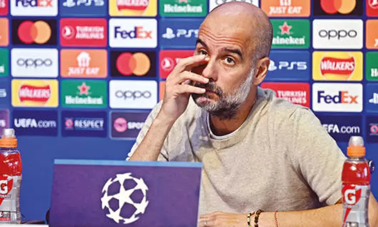 Guardiola optimistic about Man City retaining UCL crown Guardiola optimistic about Man City retaining UCL crown