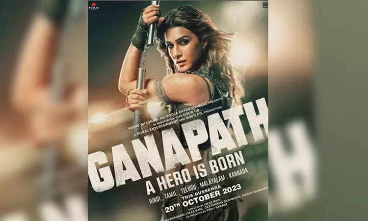 ‘Ganapath’: Kriti Sanon’s first look poster from her next action entertainer unveiled