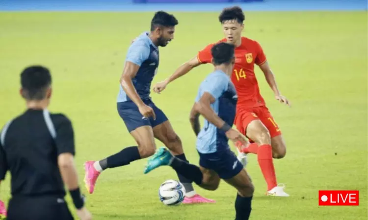 Asian Games 2023, India vs China football live: China beats India 5-1