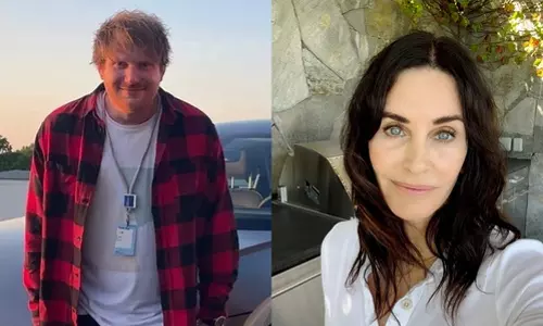 Ed Sheeran gives kitchen surprise to Courtney Cox with new song inspired by ‘Friends’