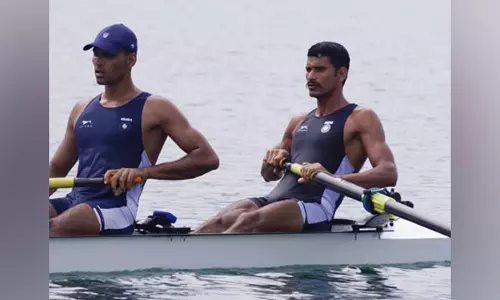 Lekh Ram, Babu Lal claim Indias 2nd rowing medal, settle for bronze in mens pair final Lekh Ram, Babu Lal claim Indias 2nd rowing medal, settle for bronze in mens pair final