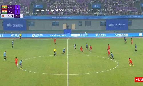 Asian Games 2023, IND vs MYA Mens football live: Blue Tigers are through to the Round of 16 (IND 1-1 MYA)