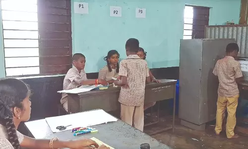 Vellore PU school conducts mock polls