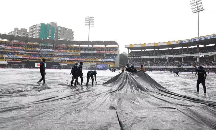 IND vs AUS, 2nd ODI: Rain stops play in Indore