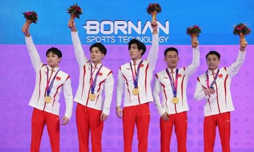 China wins Mens gymnastics team title at Hangzhou Asiad