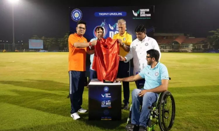 Jay Shah unveils National Physical Disability T20 Cricket Championship trophy