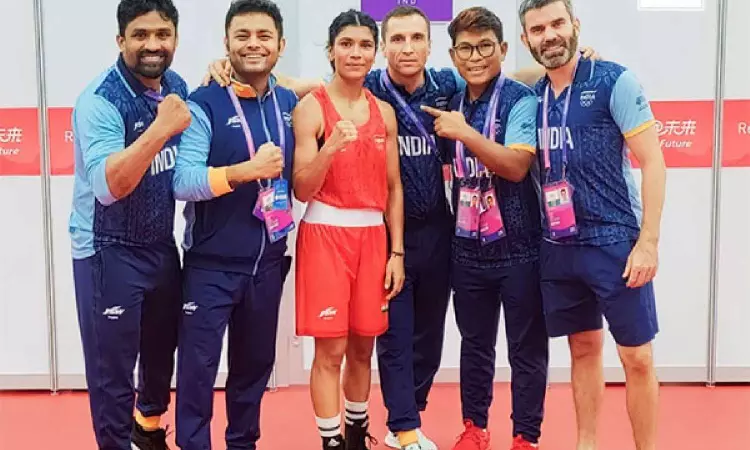 Asian Games: Nikhat Zareen storms into quaterfinals of womens 50 kg Asian Games: Nikhat Zareen storms into quaterfinals of womens 50 kg