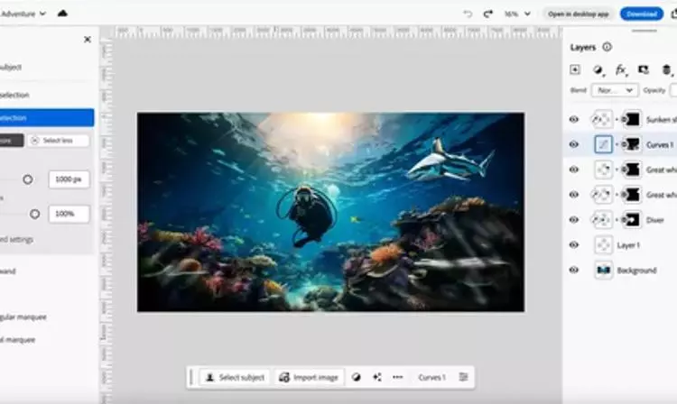 Adobe Photoshop now available on web