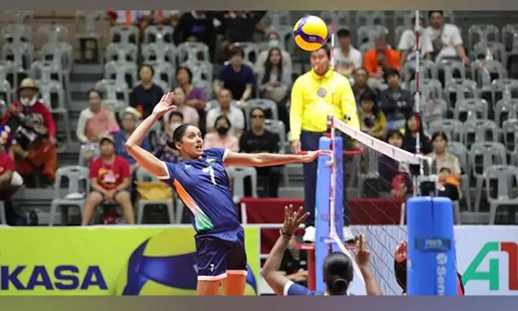 Asian Games: India loses in womens volleyball preliminary round match Asian Games: India loses in womens volleyball preliminary round match