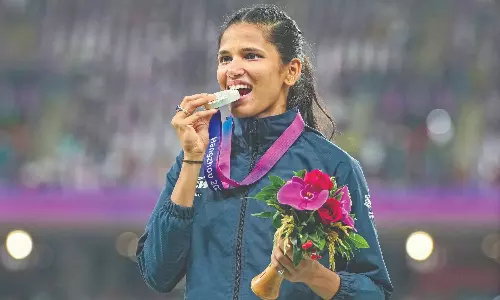 Despite all the drama, Yarraji came out topper to bag silver Despite all the drama, Yarraji came out topper to bag silver