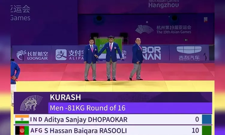 Asian Games: Dhopaokar knocked out of Pre-QF in Kurash