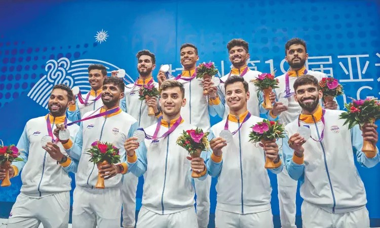 Asian Games: Indian mens badminton team grabs maiden silver medal, first in 37 years Asian Games: Indian mens badminton team grabs maiden silver medal, first in 37 years