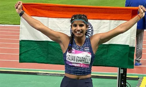 Asian Games: Ancy Sojan Edappilly bags silver medal in womens long jump Asian Games: Ancy Sojan Edappilly bags silver medal in womens long jump