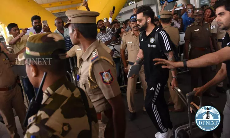 CWC: India, Australia teams reach Chennai Airport ahead of their campaign opener CWC: India, Australia teams reach Chennai Airport ahead of their campaign opener