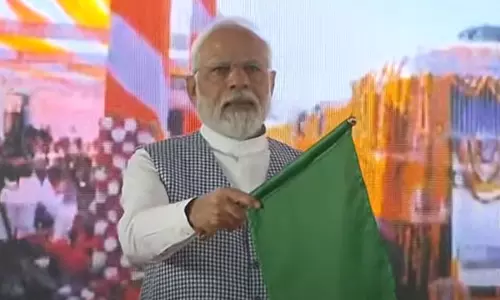 PM Modi lays foundation stone of development projects in Jodhpur