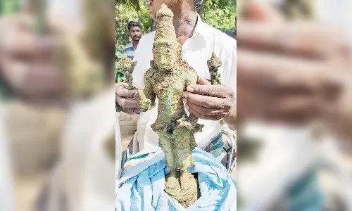 Panchaloha idol found in Kumbakonam; 2 idols seized in V’nagar, three arrested