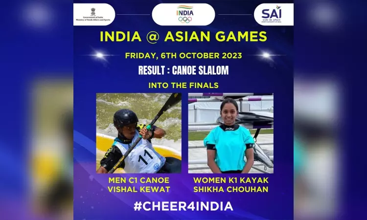 Asian Games: Vishal, Shikha reach finals of canoe, kayak events Asian Games: Vishal, Shikha reach finals of canoe, kayak events