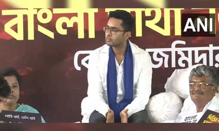 TMC protest against Centre for withholding MGNREGA funds enters third day