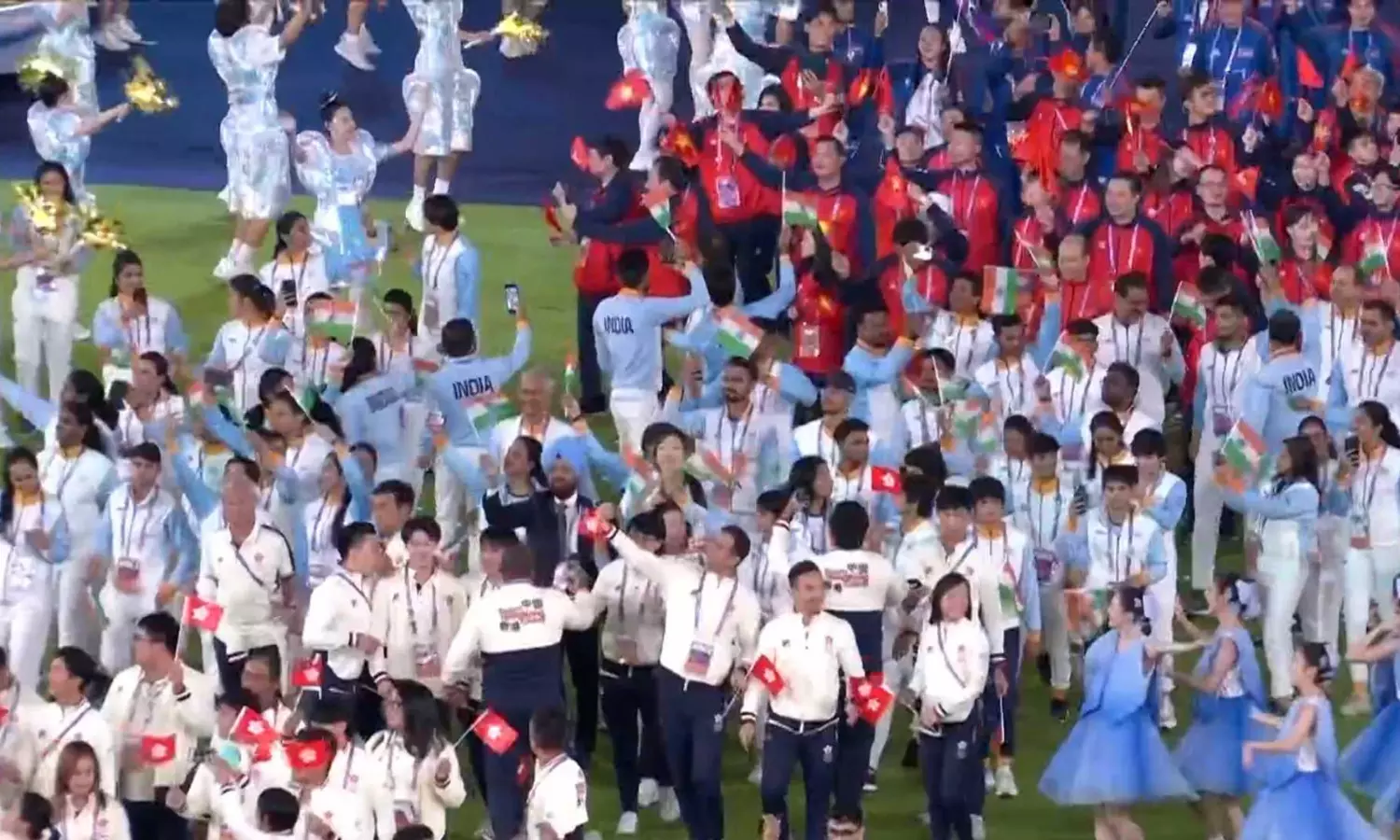 Athletes of all countries are clicking selfies and... ... Asian Games 2023 Closing ceremony live: 19th Hangzhou Asian Games declared closed Athletes of all countries are clicking selfies and... ... Asian Games 2023 Closing ceremony live: 19th Hangzhou Asian Games declared closed