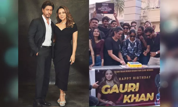 SRK fans celebrate Gauri Khans birthday in Mumbai, calls her Queen