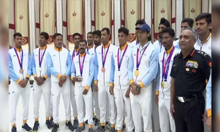 Incredibly proud: Army Chief felicitates forces contingent for Asian Games glory Incredibly proud: Army Chief felicitates forces contingent for Asian Games glory