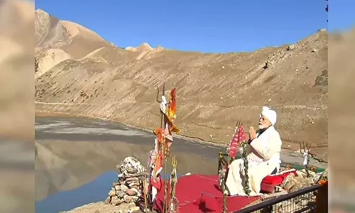 On day-long visit to Uttarakhand, PM Modi performs puja at Parvati Kund