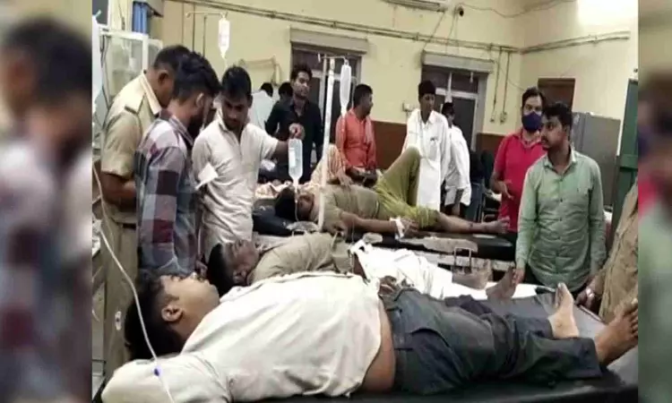 Rajasthan: Bus overturns near Dausa, 12 injured Rajasthan: Bus overturns near Dausa, 12 injured