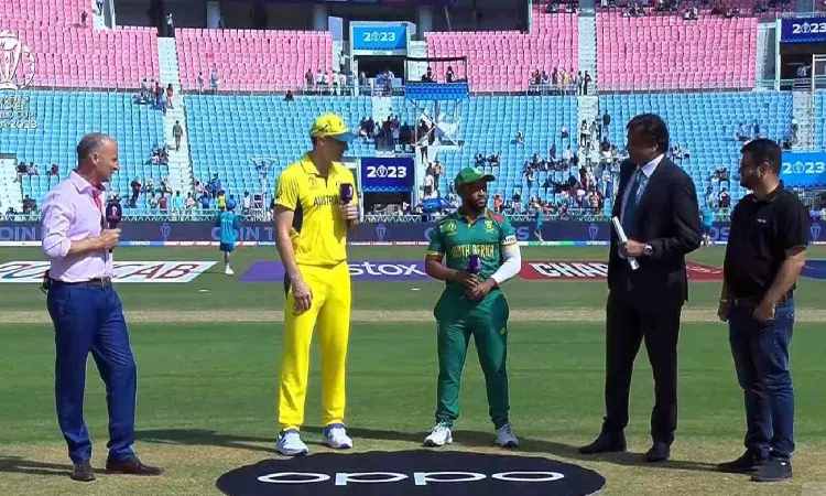 CWC 2023: Australia wins the toss and opts to field against South Africa