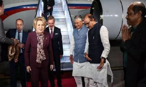 Russian delegation led by Upper House Speaker arrives in Delhi for 9th P20 Summit