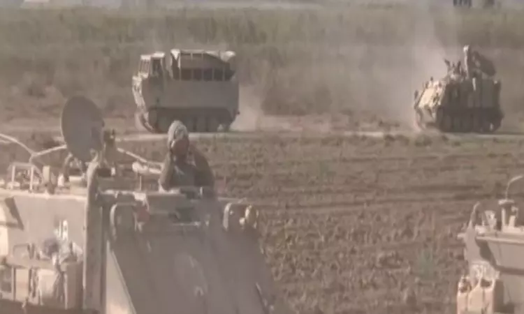 Amid war with Hamas, Israel amass troops along Gaza border