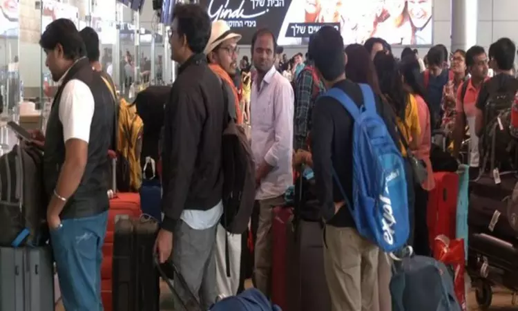 Operation Ajay: 2nd batch of Indians gather to board flight, thank govt for initiative