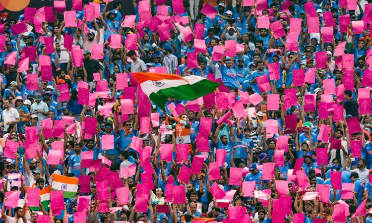 Fans from across the world descend on Narendra Modi Stadium for IND vs PAK match