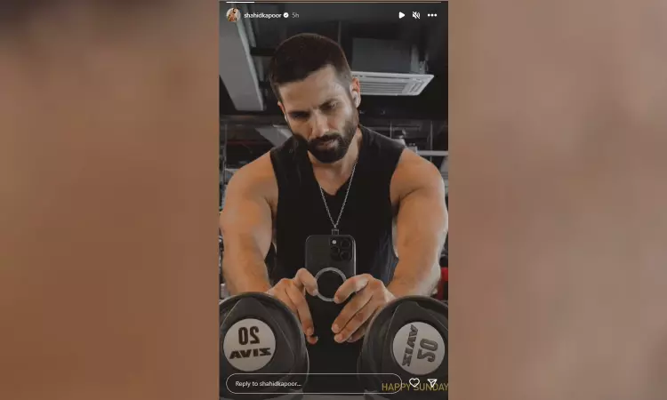 No lazy Sunday for Shahid Kapoor, actor dishes out fitness goals