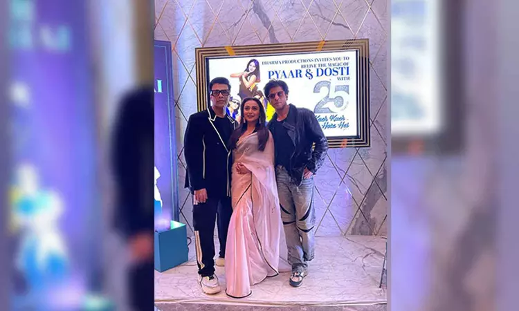 Karan calls SRK Emperor of entertainment, King of romance at KKHH special screening