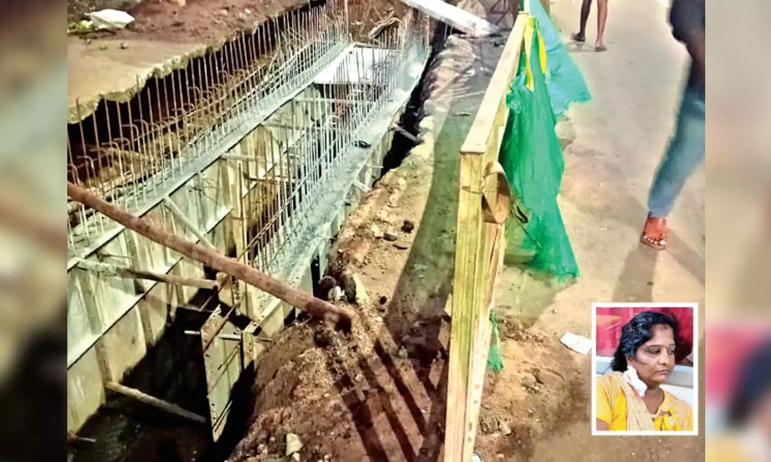 Two differently-abled women injured after fall into under construction SWD