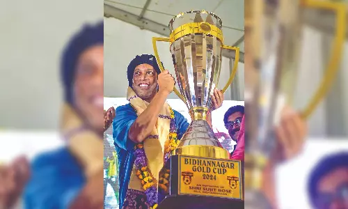Ronaldinho lands in Kolkata amid festive season